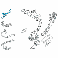 OEM Cadillac CTS Water Return Tube Diagram - 12667306