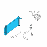 OEM 2008 Nissan Altima Radiator Assy Diagram - 21400-JA800