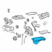 OEM 1996 Toyota Tacoma Oil Pan Diagram - 12101-62080