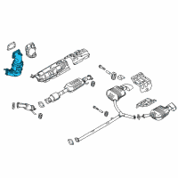 OEM 2017 Hyundai Sonata Exhaust Manifold Catalytic Assembly Diagram - 28510-2G065