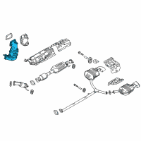 OEM 2016 Hyundai Sonata Exhaust Manifold Catalytic Assembly Diagram - 28510-2G065