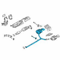 OEM 2016 Hyundai Sonata Rear Muffler Assembly, Right Diagram - 28711-C2600