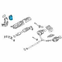 OEM 2018 Hyundai Sonata Protector-Heat Upper Diagram - 28525-2G060