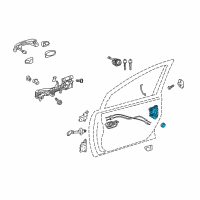 OEM Lexus RC350 Front Door Lock Assembly W/Motor, Left Diagram - 69040-53130