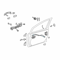 OEM Toyota Prius V Lock Cable Diagram - 69750-47050