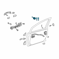 OEM 2012 Toyota Prius V Cylinder & Keys Diagram - 69005-47190