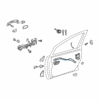 OEM 2015 Toyota Prius V Lock Cable Diagram - 69710-47050