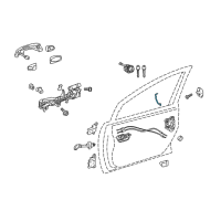 OEM 2016 Toyota Prius V Lock Rod Diagram - 69311-47050