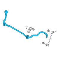 OEM BMW X6 Stabilizer Front With Rubber Mounting Diagram - 31-35-6-863-402