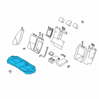 OEM 2015 Infiniti Q50 Cushion Assy-Rear Seat Diagram - 88300-4GM1A