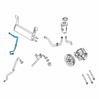 OEM 2012 Ford F-350 Super Duty Upper Return Line Diagram - BC3Z-3A713-K