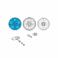 OEM 2011 Toyota Venza Wheel, Alloy Diagram - 4261A-0T020