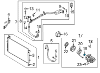 OEM Hyundai Tiburon Seal-A/C Compressor Shaft Diagram - 97707-33300