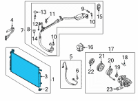 OEM 2022 Kia Sorento CONDENSER Assembly-COOLE Diagram - 97606P2000