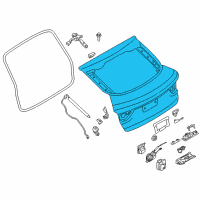 OEM BMW X4 Trunk Lid Diagram - 41-00-7-339-422