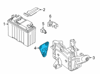 OEM BMW X7 SUPPORT FOR BATTERY TRAY Diagram - 61-21-6-827-078