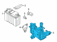 OEM 2022 BMW X5 BATTERY TRAY PLUS DUAL STORA Diagram - 61-21-9-395-486