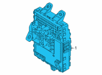 OEM 2021 Hyundai Sonata Instrument Panel Junction Box Assembly Diagram - 91950-L0020
