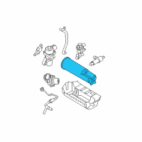 OEM 2010 Ford Ranger Vapor Canister Diagram - 4L5Z-9C985-B