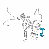 OEM BMW Z8 Calliper Carrier Left Diagram - 34-11-6-750-691