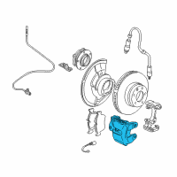 OEM 2000 BMW Z8 Brake Caliper Left Diagram - 34-11-6-750-689