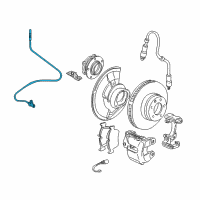 OEM 2003 BMW Z8 Abs Speed Sensor Diagram - 34-52-6-756-381