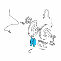 OEM 1999 BMW 750iL Front Brake Pad Set Diagram - 34-11-6-761-246