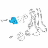 OEM Jeep Cherokee Housing-THERMOSTAT Diagram - 53006192