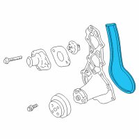 OEM 1997 Dodge Dakota Gasket Pkg-Water Pump Diagram - 5010956AB