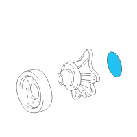 OEM Pontiac Vibe Seal, Water Pump(O Ring) Diagram - 88969595