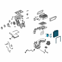 OEM 2019 Buick Cascada Evaporator Core Diagram - 39151298