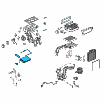 OEM Buick Evaporator Core Diagram - 13287939