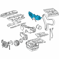 OEM 2004 Lexus RX330 Cover, Timing Belt, NO.3 Diagram - 11323-20030