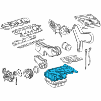 OEM 1996 Toyota Camry Oil Pan Diagram - 12111-20042