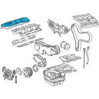 OEM 2001 Lexus ES300 Cover Sub-Assembly, Cylinder Diagram - 11202-0A030