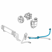 OEM 2013 Ram 2500 Hose-Power Steering Return Diagram - 5154825AC