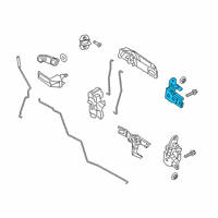 OEM 2020 Ram 2500 Front Right Upper Door Hinge Diagram - 68058514AA