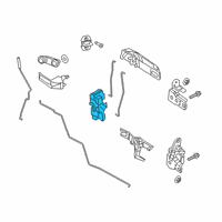 OEM 2018 Ram 3500 Front Door Latch Right Diagram - 68071882AC