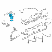 OEM 2008 Saturn Outlook Fuel Pump Diagram - 19368824