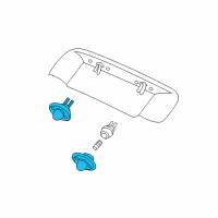 OEM 2002 Ford Mustang License Lamp Diagram - XR3Z-13550-AA