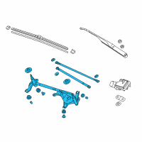 OEM 2018 Acura RLX Link, Front Wiper Diagram - 76530-TY2-A02