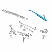 OEM Acura Arm, Windshield Wiper (Passenger Side) Diagram - 76610-TY2-A01