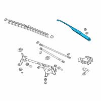 OEM 2017 Acura RLX Arm, Windshield Wiper (Passenger Side) Diagram - 76610-TY2-A01