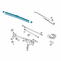 OEM 2015 Acura RLX Windshield Wiper Blade (650MM) (Driver Side) Diagram - 76620-TY2-A01