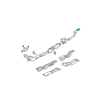 OEM 2009 Dodge Ram 2500 Exhaust Tail Pipe Diagram - 52121429AE