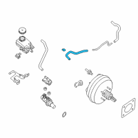 OEM 2013 Infiniti JX35 Hose-Brake Booster Diagram - 47471-3JA0A