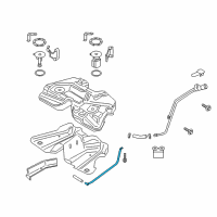 OEM Lincoln Continental Tank Strap Diagram - JD9Z-9054-A