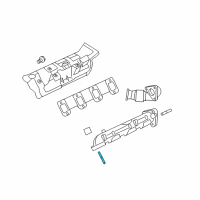 OEM Ford Explorer Alternator Mount Stud Diagram - -W715713-S431