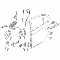 OEM 2010 BMW 535i GT Left Operating Rod Diagram - 51-22-7-197-795