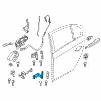 OEM 2012 BMW 550i GT xDrive Hinge, Rear Door, Lower, Left Diagram - 41-00-7-228-153